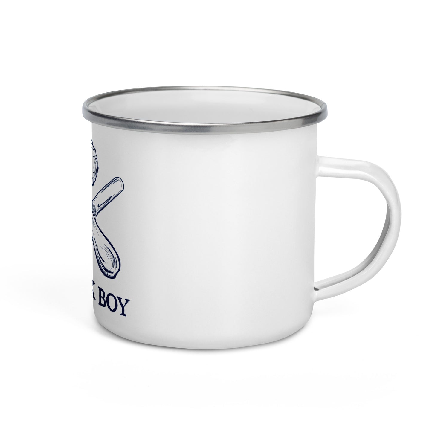 Shuck Boy Enamel Mug