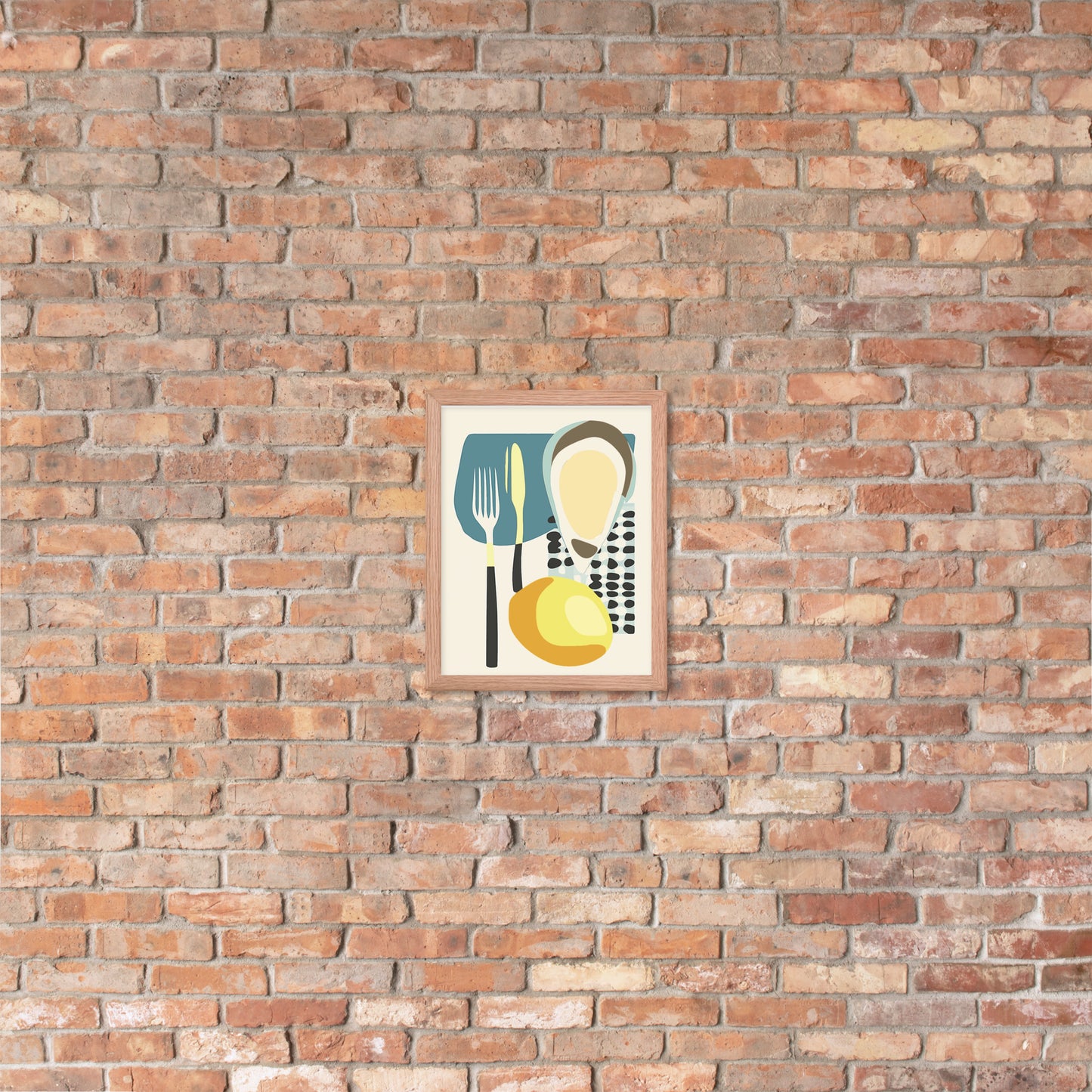 Framed poster