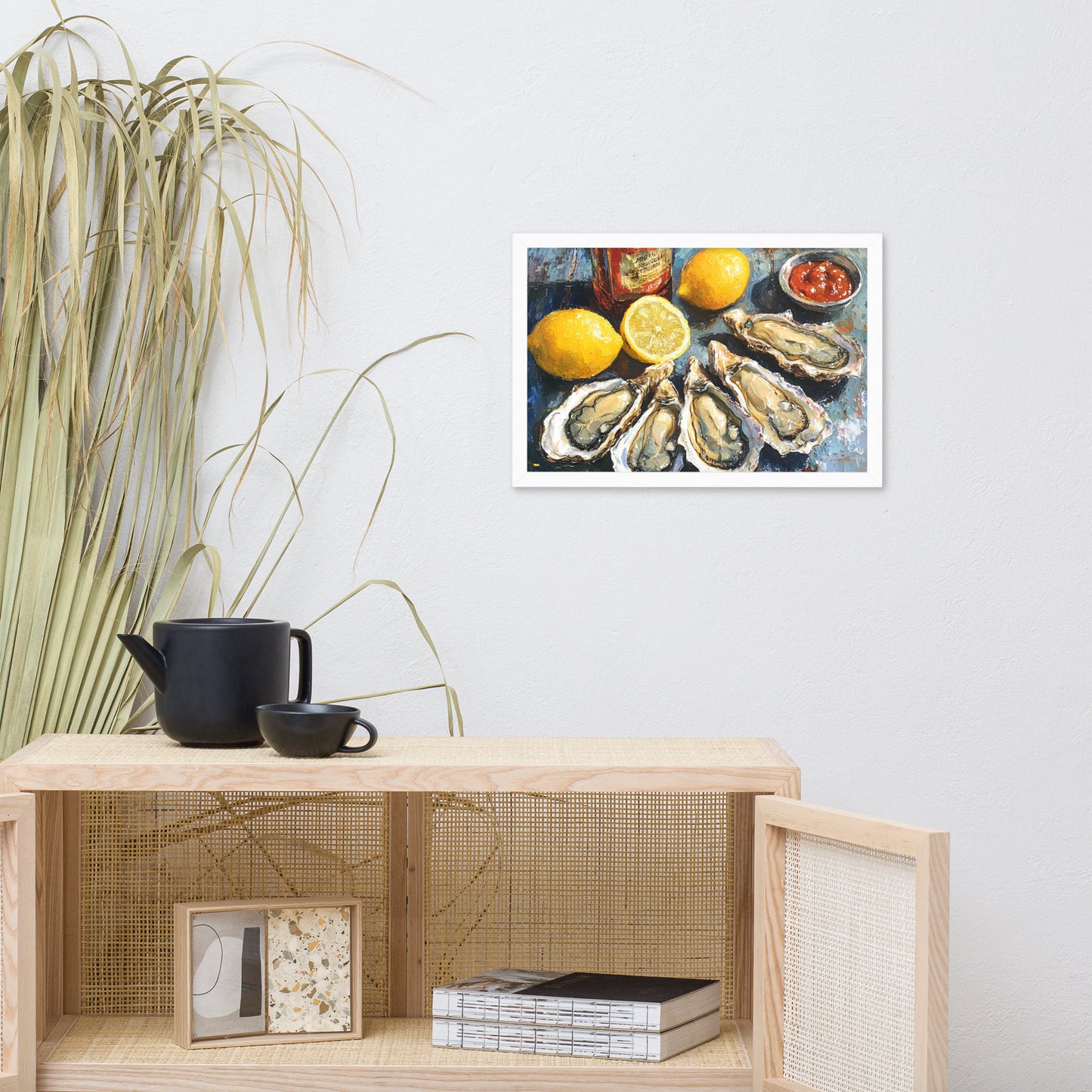Bright Flavor on the Half Shell: Framed poster