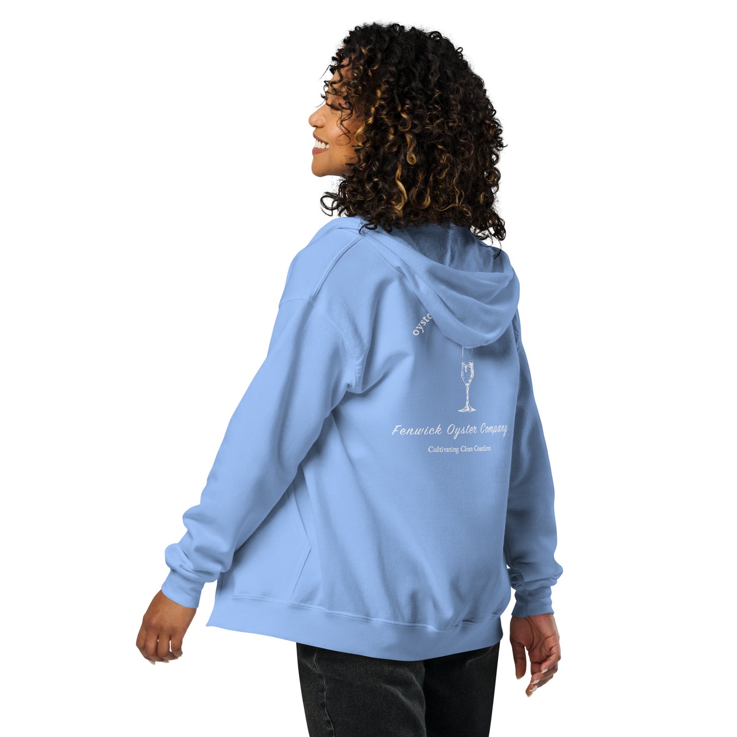 Oysters and Champagne Club: zip hoodie