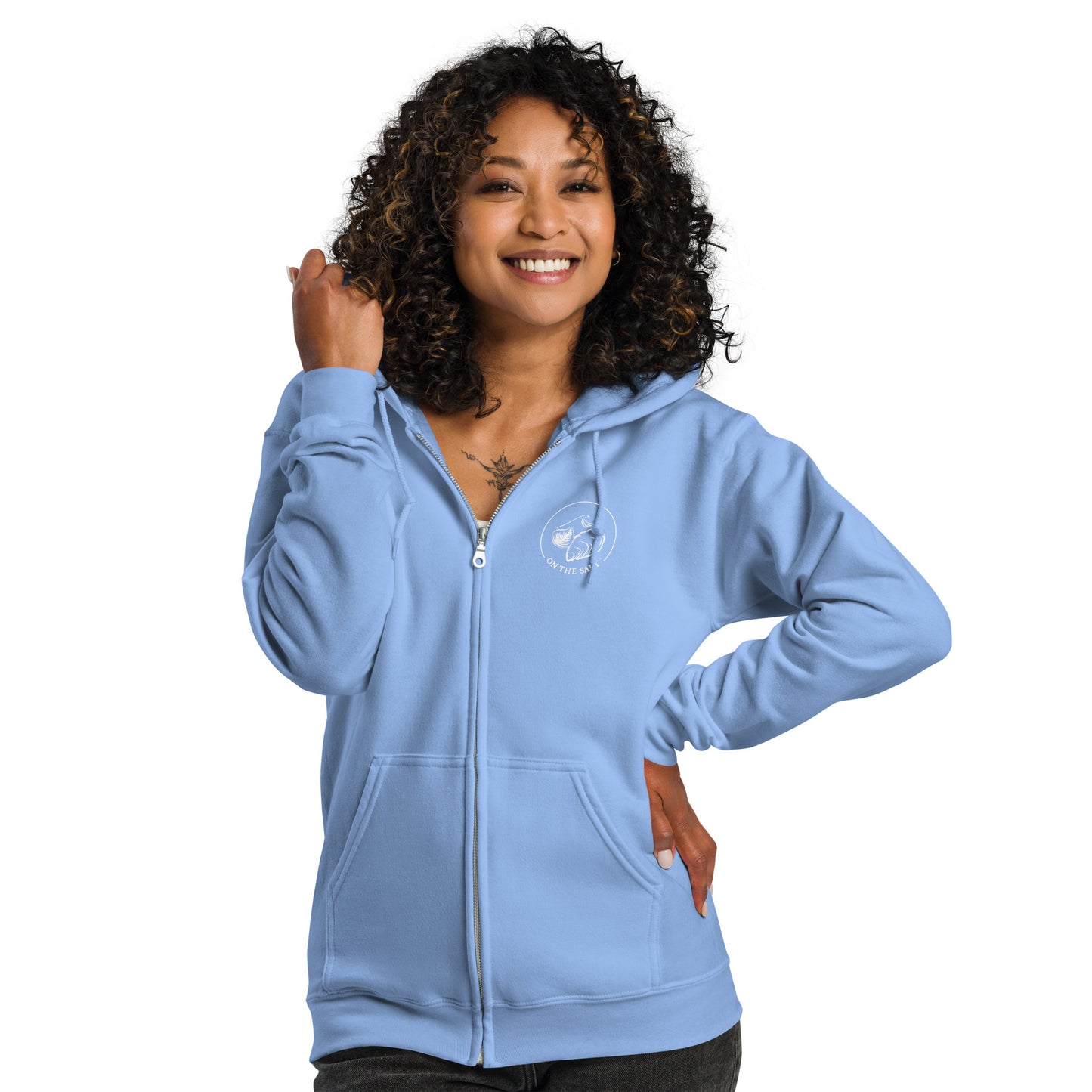 Oysters and Champagne Club: zip hoodie
