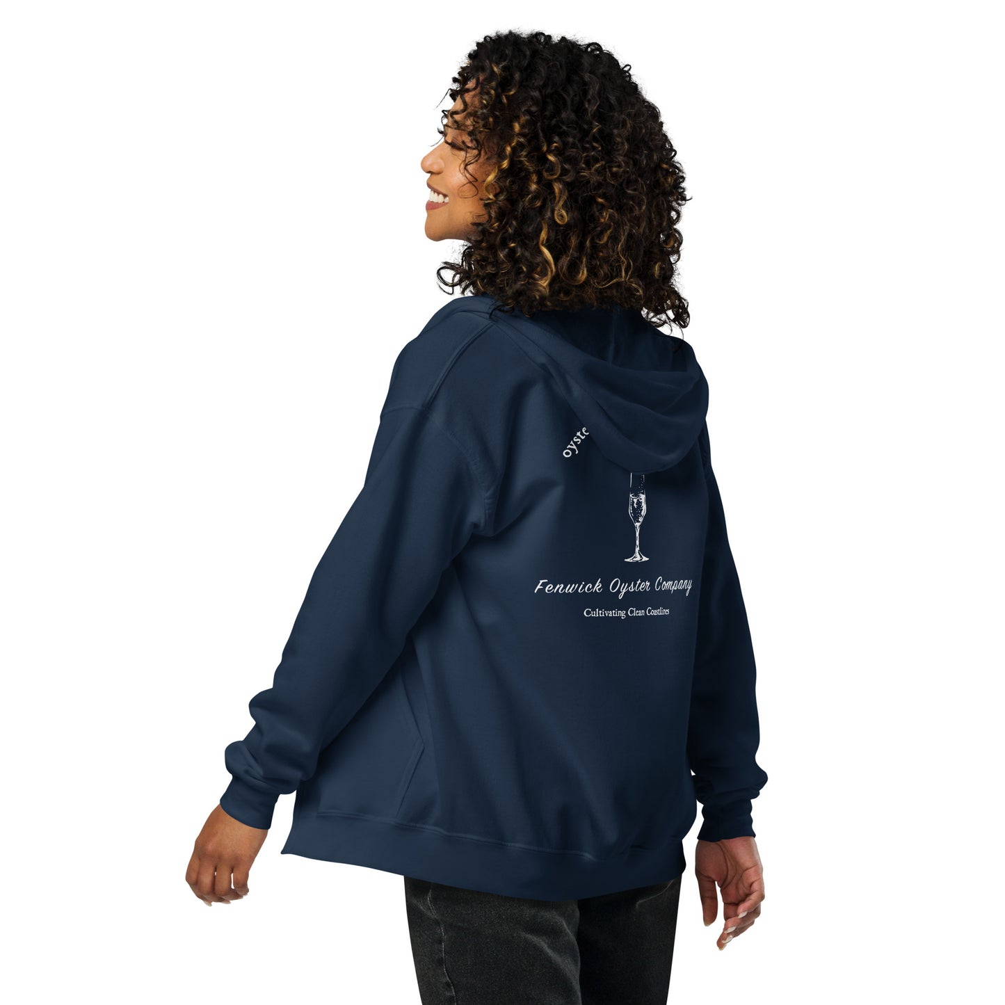 Oysters and Champagne Club: zip hoodie
