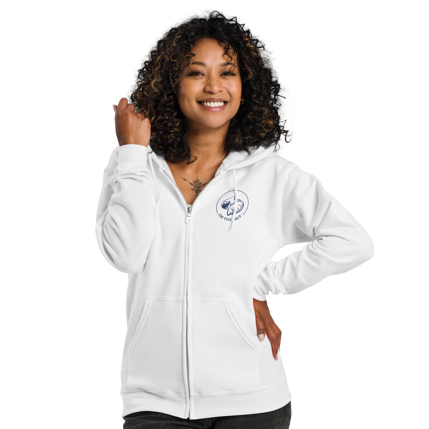 Oysters and Champagne Club: zip hoodie