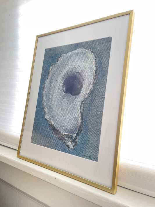Little Blue Oyster: Framed, Signed Giclee