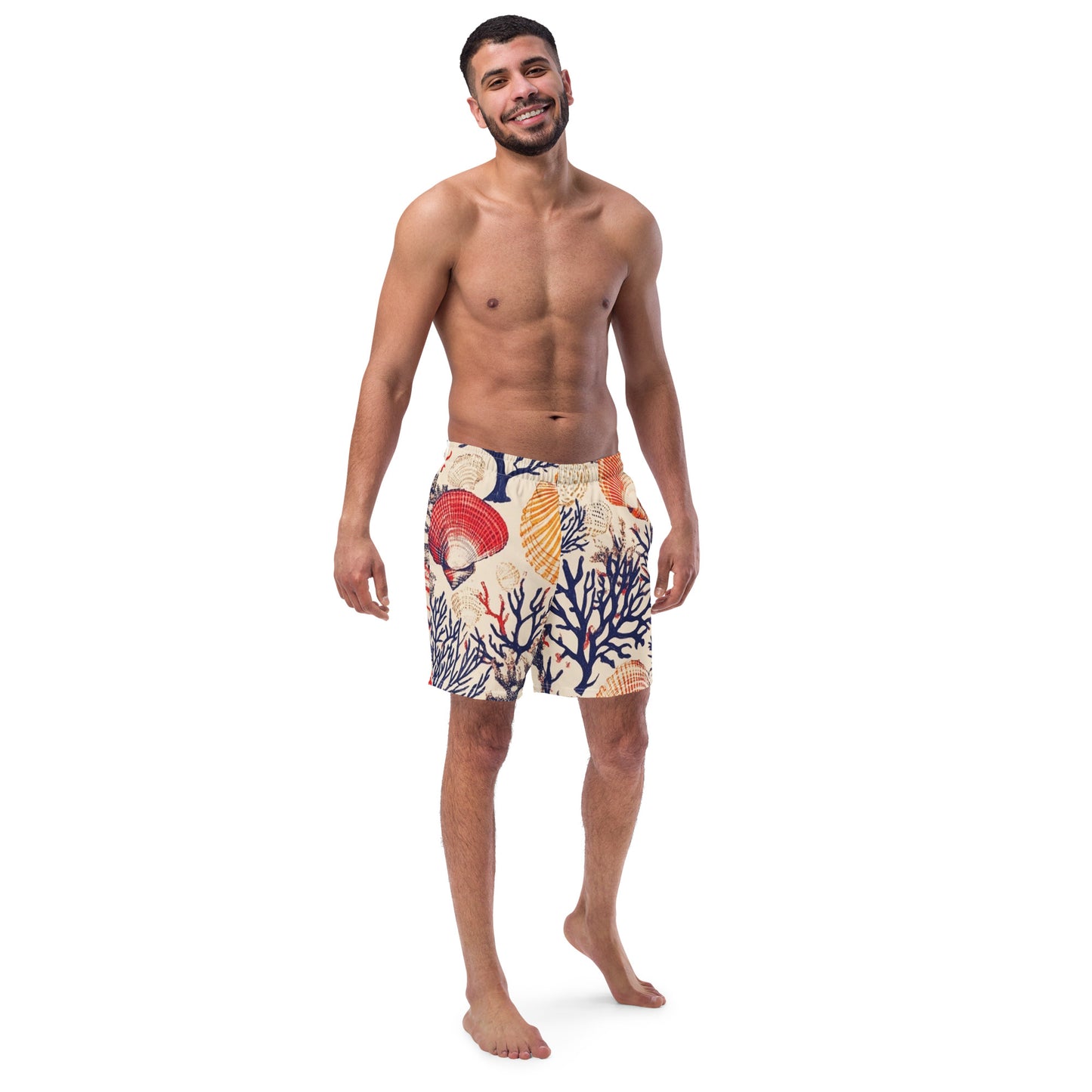 Scallops and Eel Grass: Recycled Swim Trunks