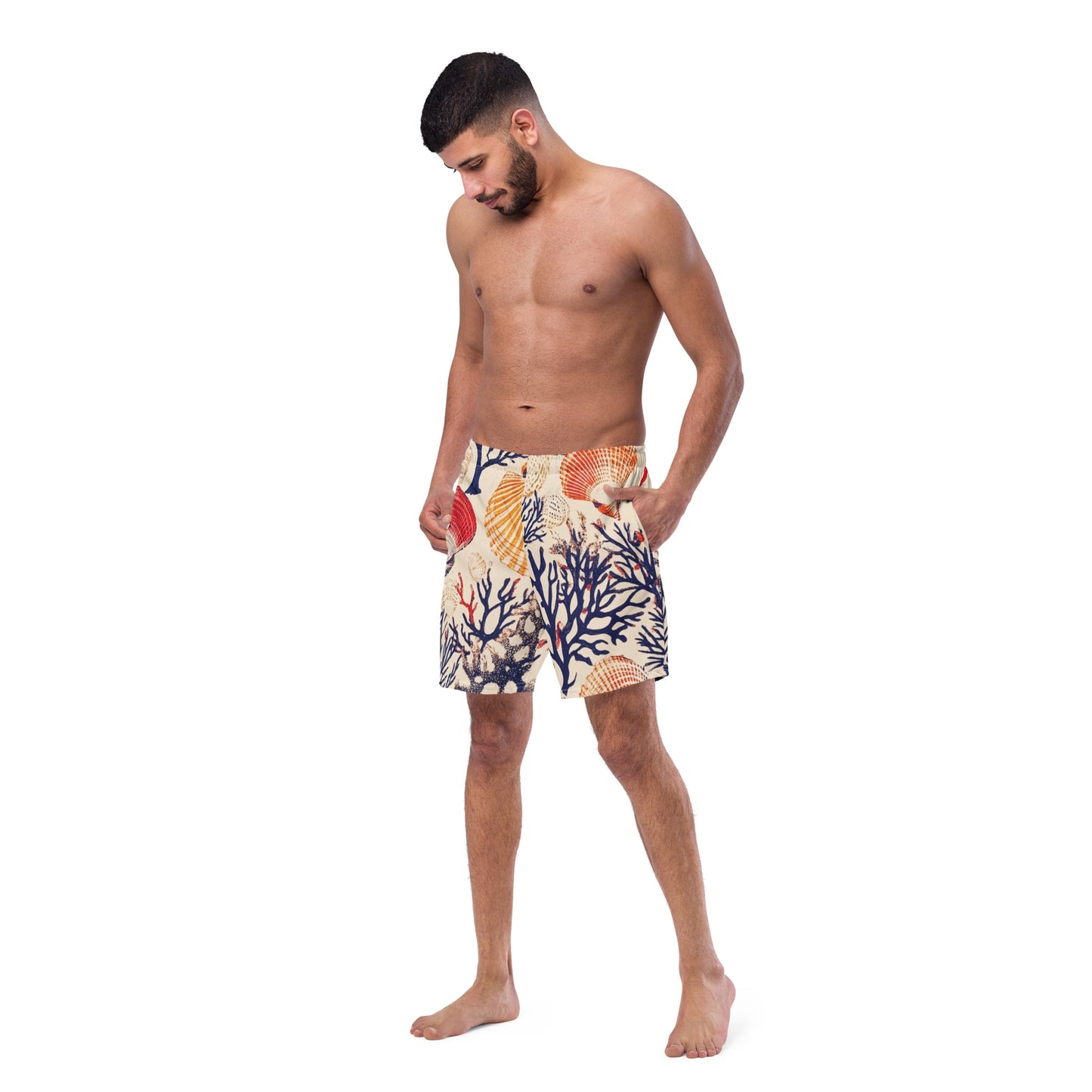 Scallops and Eel Grass: Recycled Swim Trunks