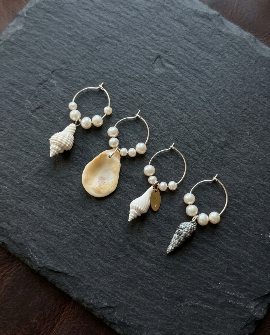 Seashell Wine Glass Charms