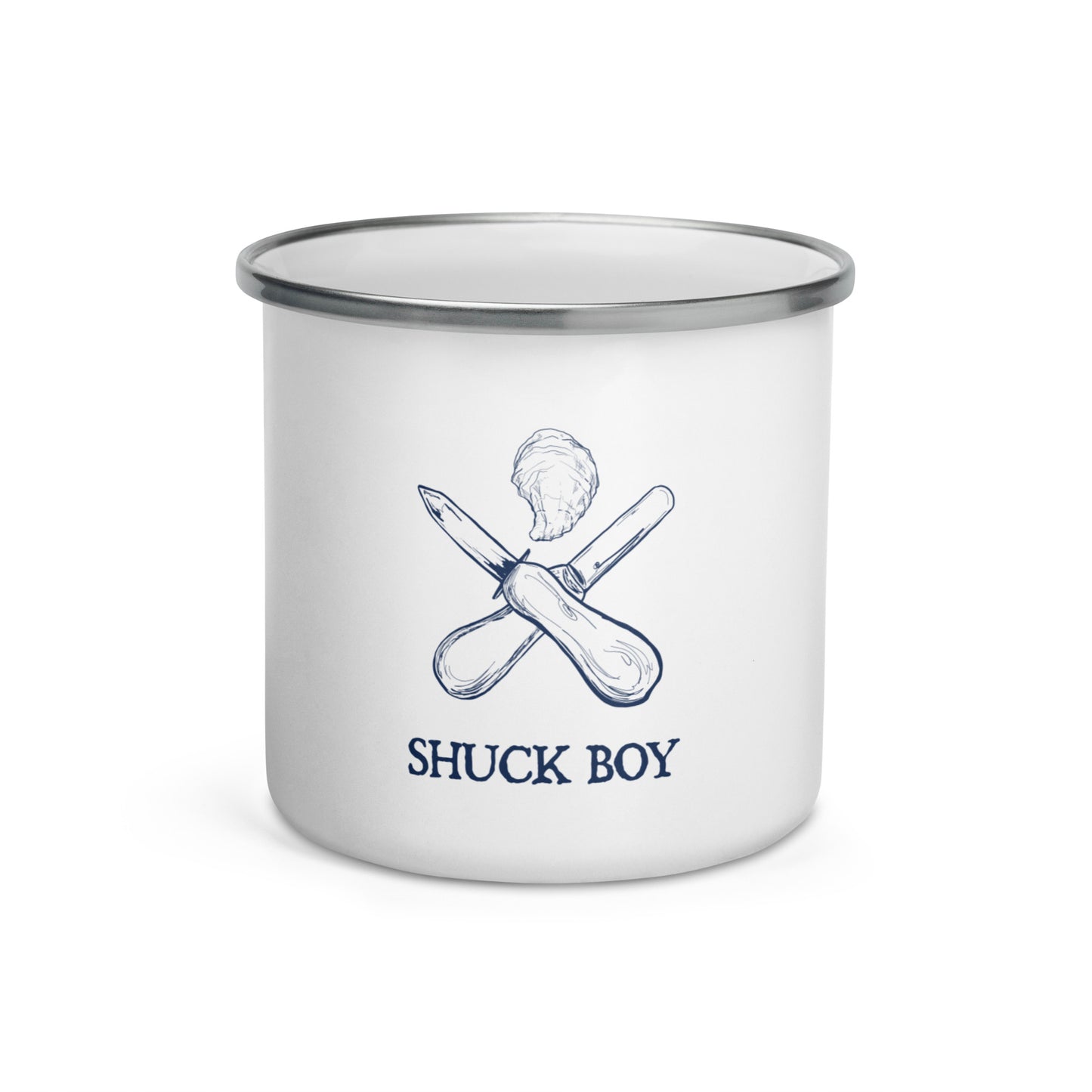 Shuck Boy Enamel Mug