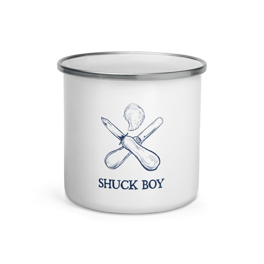 Shuck Boy Enamel Mug