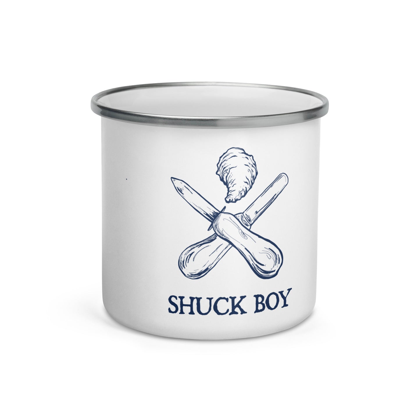 Shuck Boy Enamel Mug