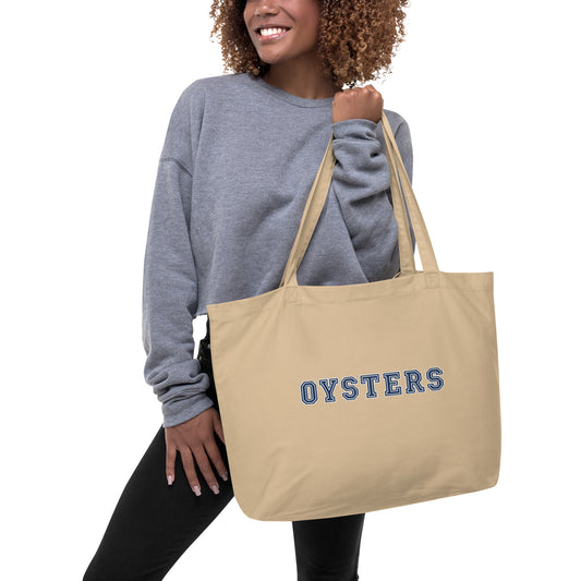 Team Oysters: Large organic tote bag