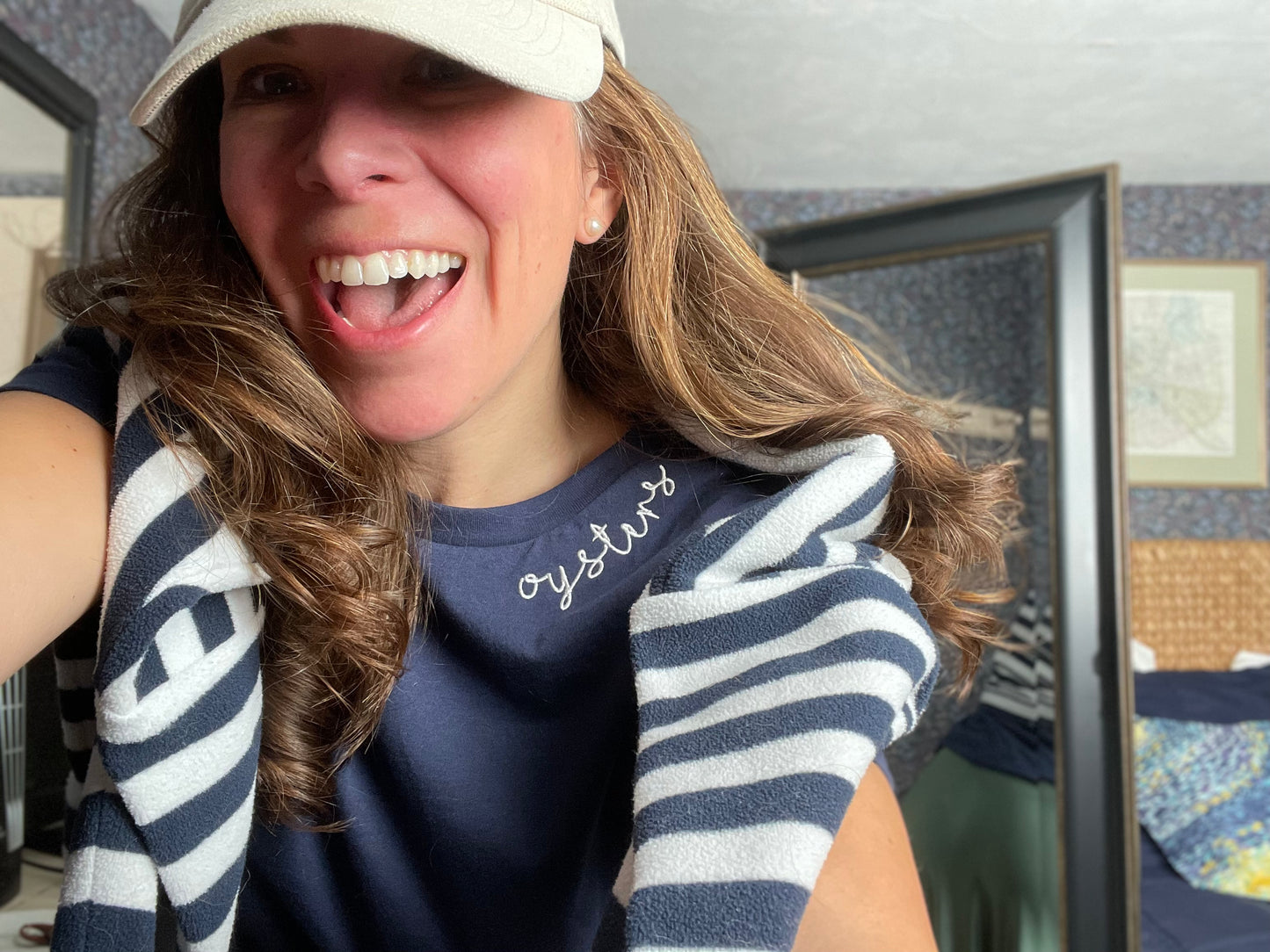 Collar Embroidery: Oyster Tee